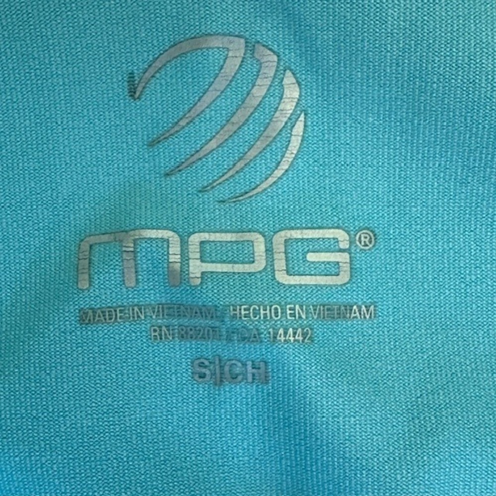 MPG Dress Athletic Racerback Tank Blue Patterned Casual Dress with Pockets Sz Sm - Picture 14 of 15